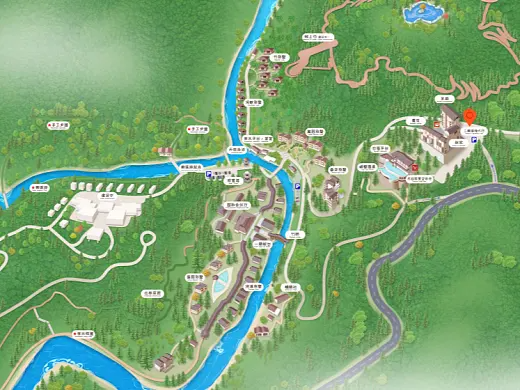 黄石结合景区手绘地图智慧导览和720全景技术，可以让景区更加“动”起来，为游客提供更加身临其境的导览体验。
